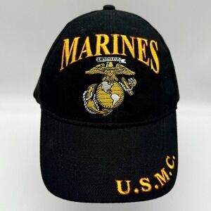 Marines USMC Embroidered Logo Emblems Adjustable‎ Back Semper Fi NWT